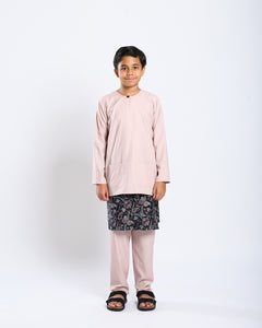 Bangsawan Baju Melayu Set Kids - BEIGE