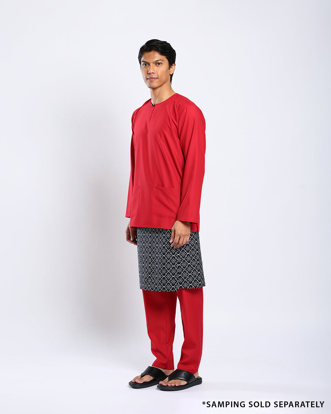 Bangsawan Baju Melayu Set Adults - RED