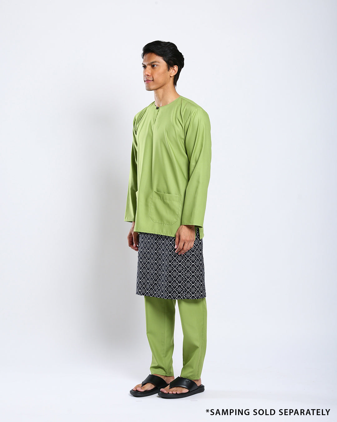 Bangsawan Baju Melayu Set Adults - PEAR GREEN