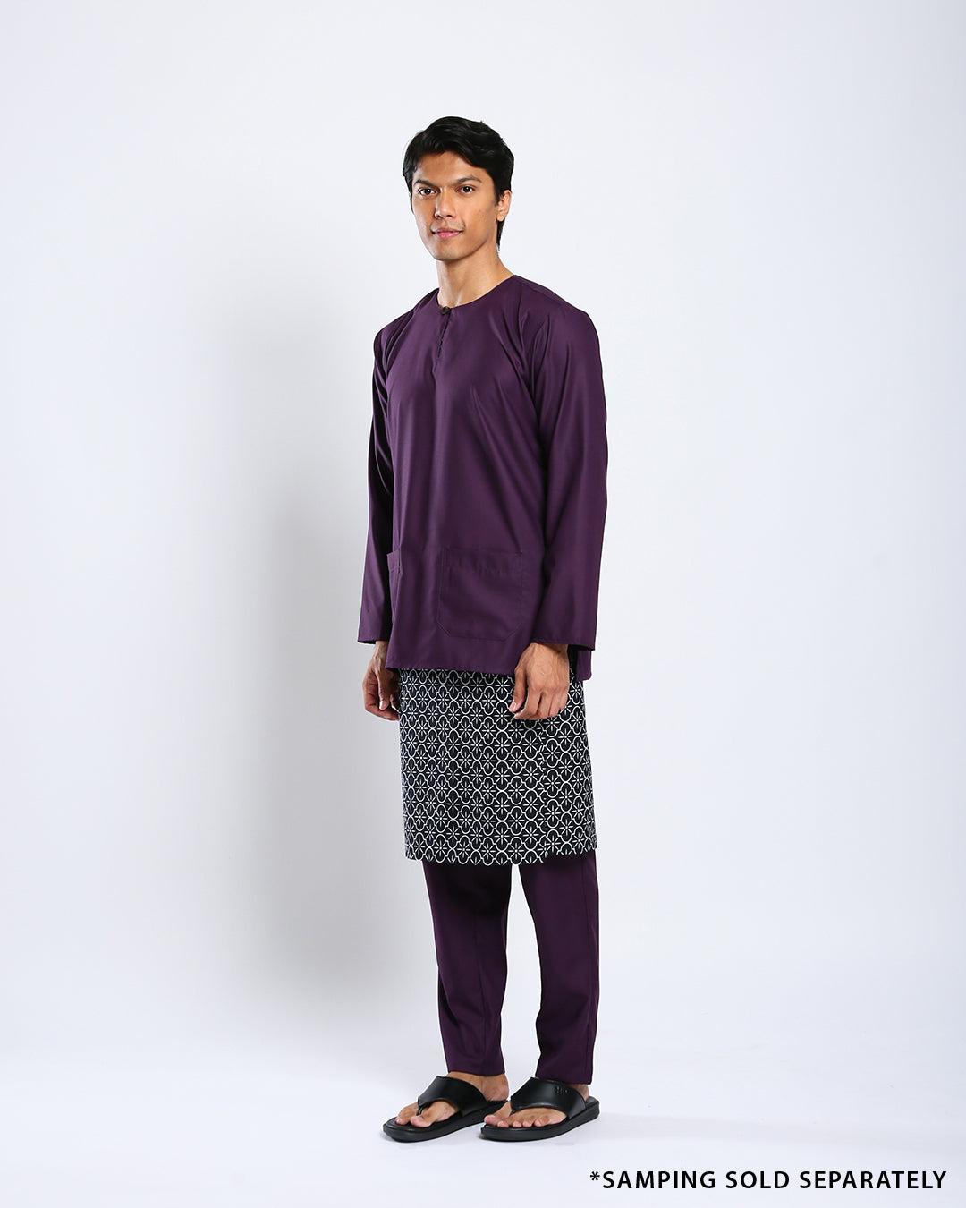 Bangsawan Baju Melayu Set Adults - ROYAL PURPLE