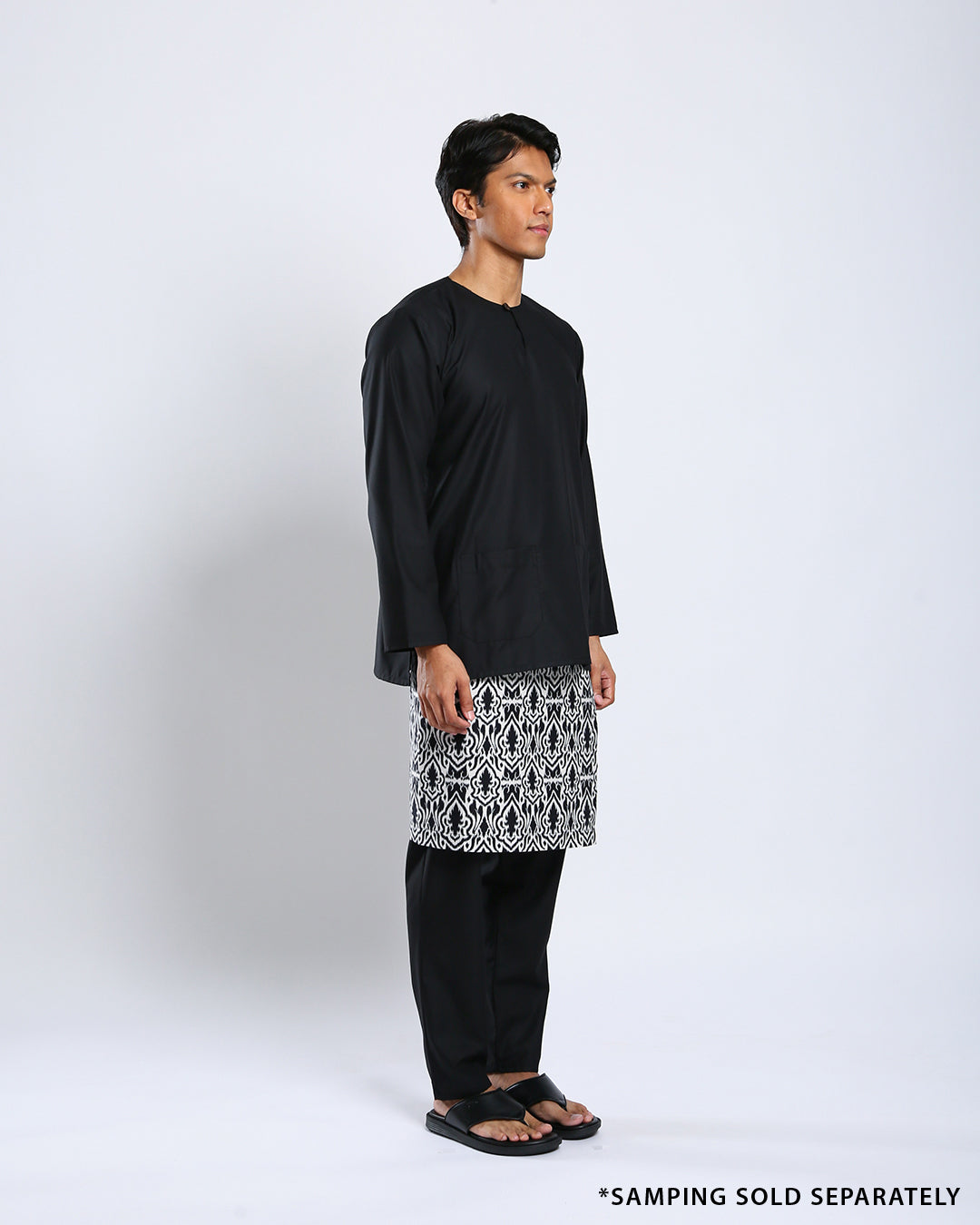 Bangsawan Baju Melayu Set Adults - BLACK