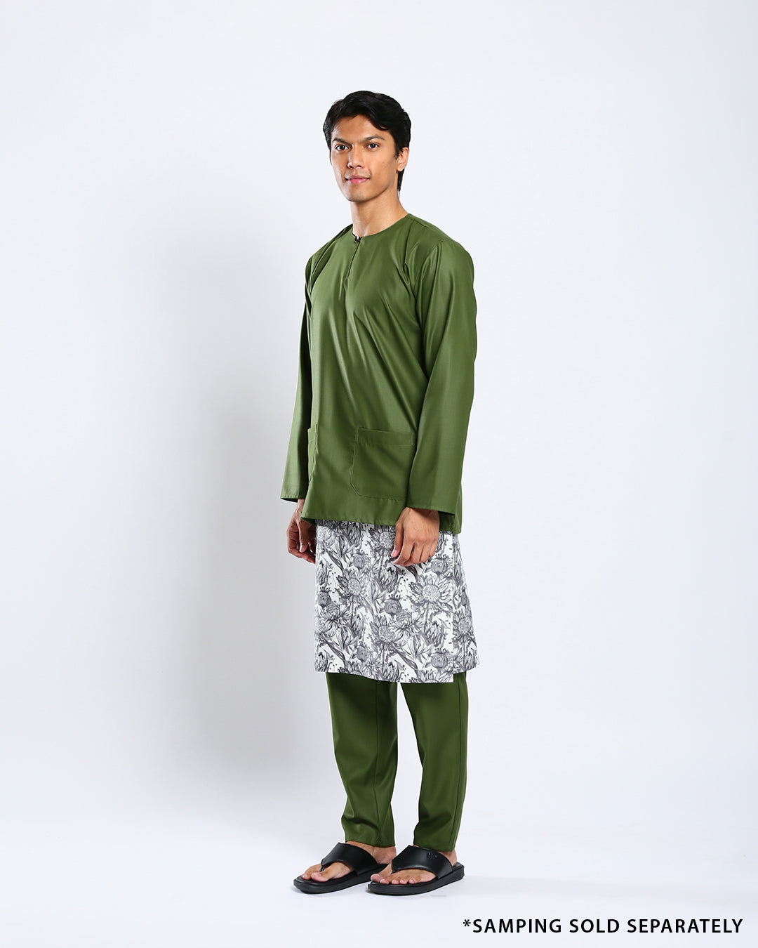 Bangsawan Baju Melayu Set Adults - OLIVE