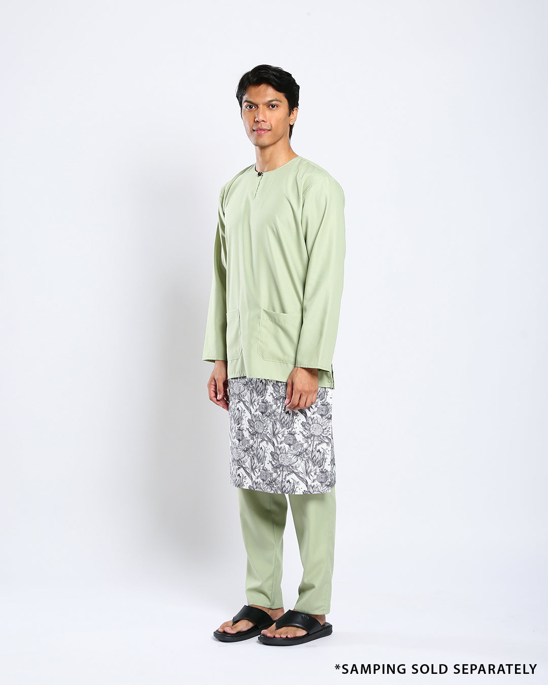 Bangsawan Baju Melayu Set Adults - LIME