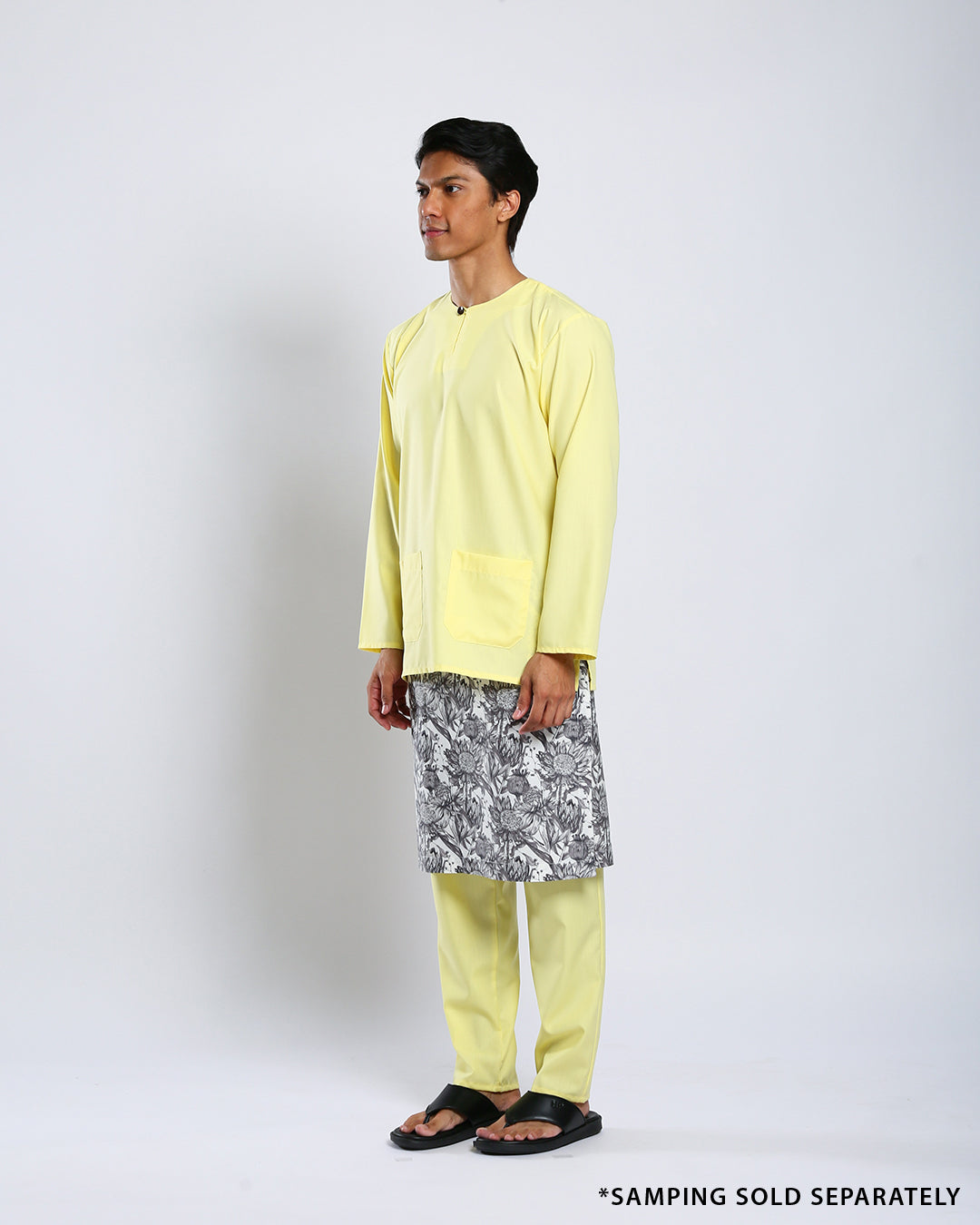 Bangsawan Baju Melayu Set Adults - LIGHT YELLOW