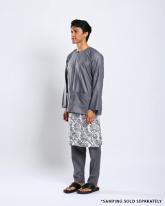 Bangsawan Baju Melayu Set Adults - GREY