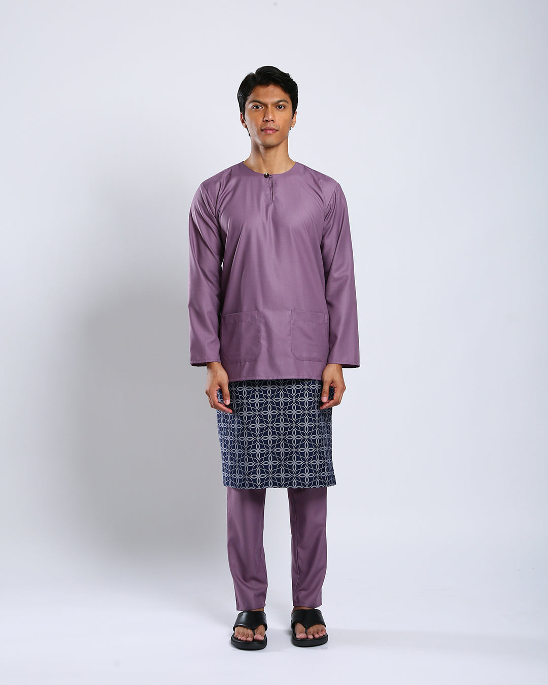 Bangsawan Baju Melayu Set Adults - PURPLE