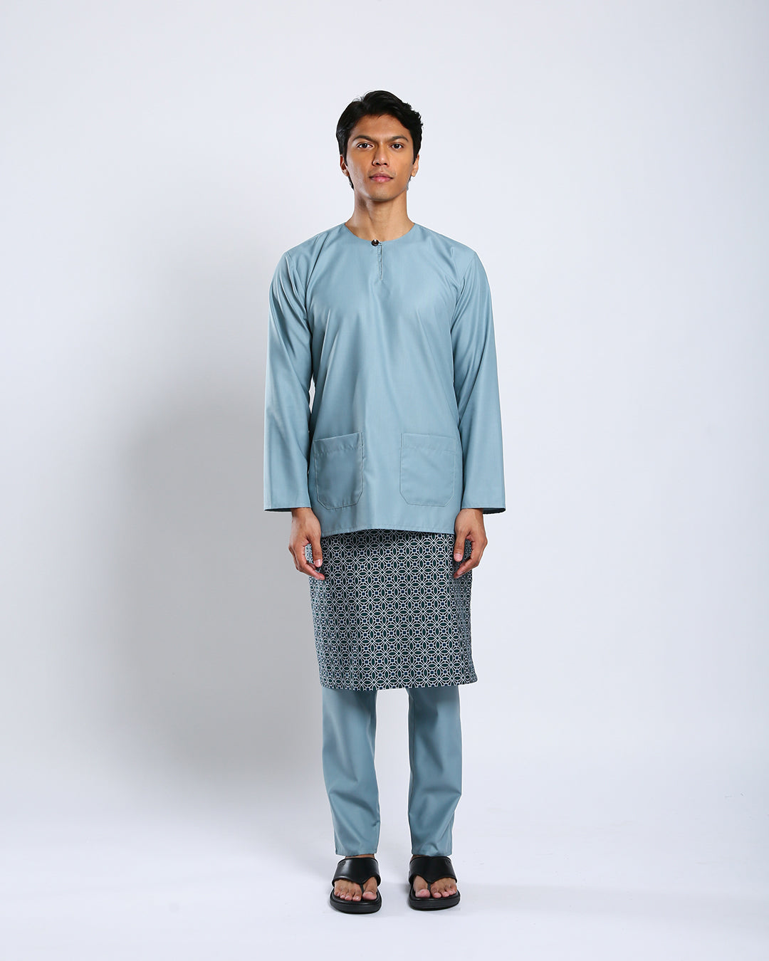 Bangsawan Baju Melayu Set Adults - DENIM