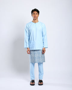 Bangsawan Baju Melayu Set Adults - LIGHT BLUE