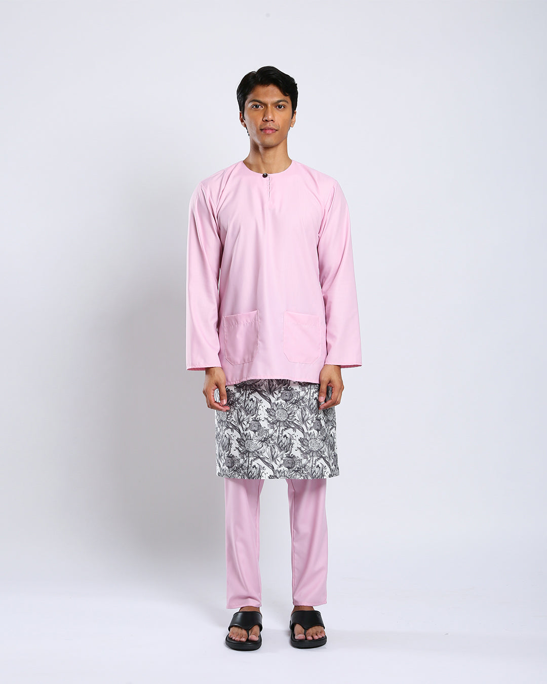 Bangsawan Baju Melayu Set Adults - LIGHT PINK