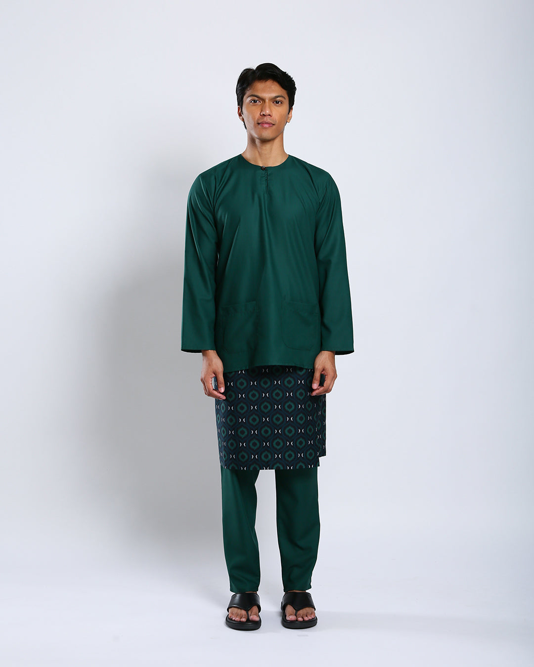 Bangsawan Baju Melayu Set Adults - EMERALD