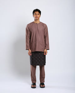 Bangsawan Baju Melayu Set Adults - BROWN