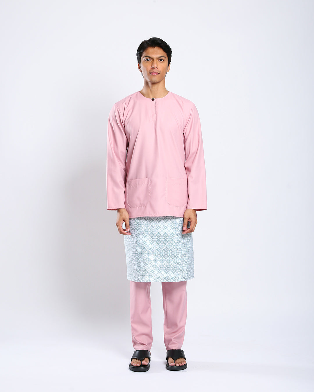 Bangsawan Baju Melayu Set Adults - DUSTY PINK