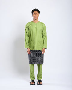 Bangsawan Baju Melayu Set Adults - PEAR GREEN