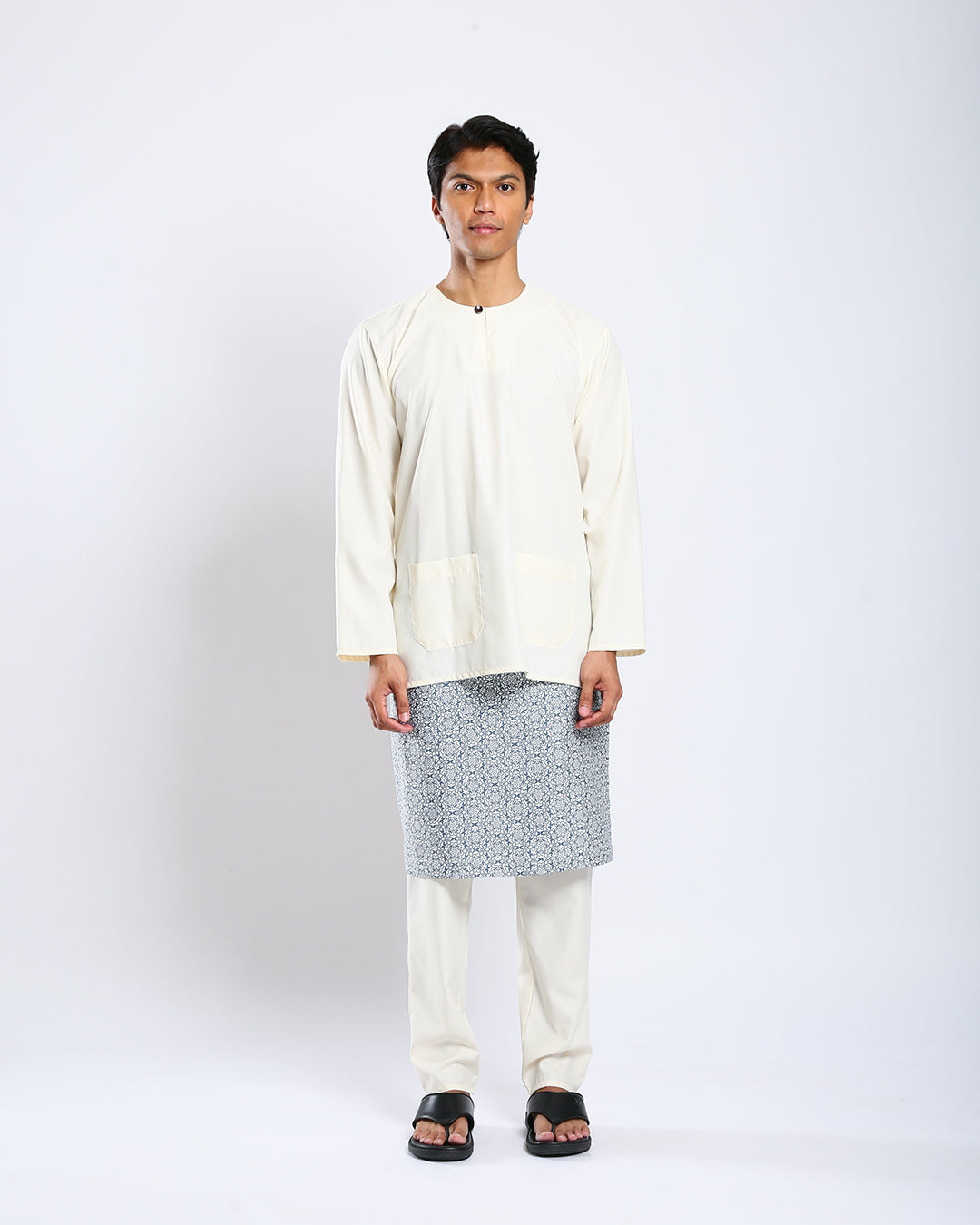 Bangsawan Baju Melayu Set Adults - CREAM