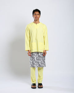 Bangsawan Baju Melayu Set Adults - LIGHT YELLOW