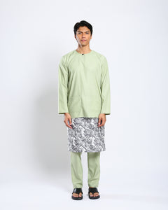 Bangsawan Baju Melayu Set Adults - LIME