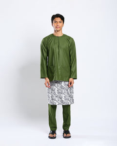 Bangsawan Baju Melayu Set Adults - OLIVE