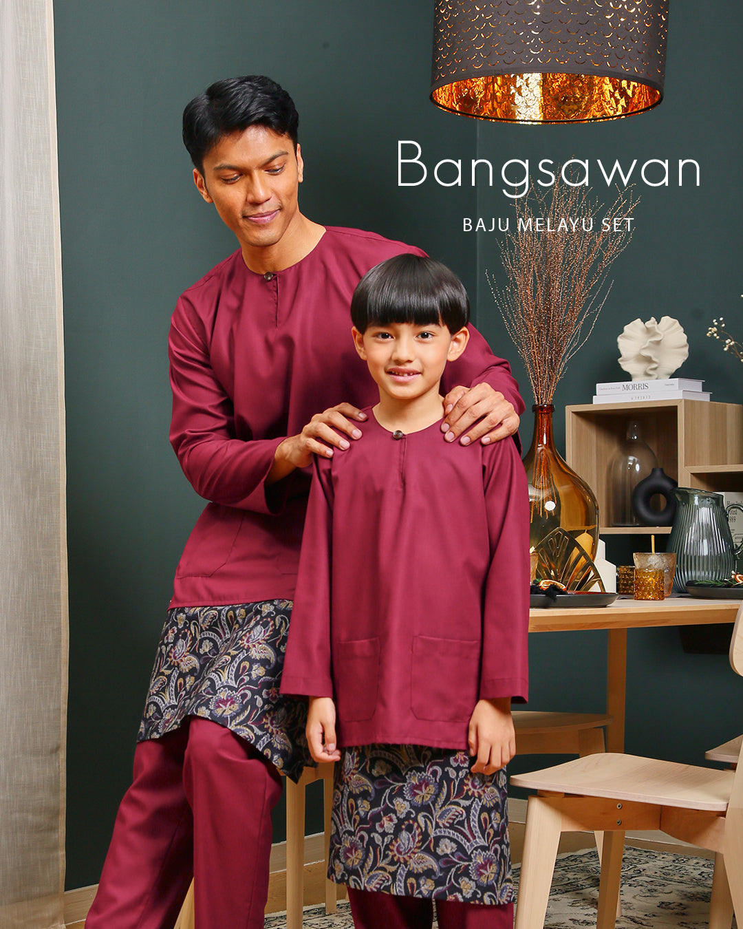 Bangsawan Baju Melayu Set Adults - CREAM