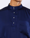 Mahkota Baju Melayu Set MS Adults - NAVY