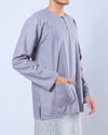 Bangsawan Baju Melayu Set Adults - SILVER