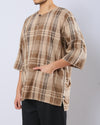 Desa Oversize Set Adults - PLAID HAZELNUT