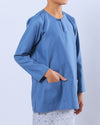 Bangsawan Baju Melayu Set Kids - TURQUOISE