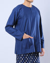 Bangsawan Baju Melayu Set Adults - NAVY