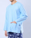 Bangsawan Baju Melayu Set Adults - LIGHT BLUE