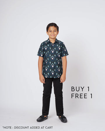 Tuah Batik Shirt Kids - DAMAI