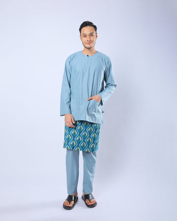Bangsawan Baju Melayu Set Adults - DENIM