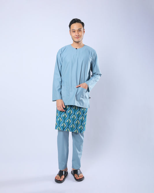 Bangsawan Baju Melayu Set Adults - DENIM