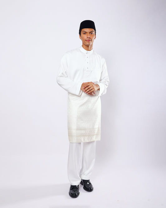 Mahkota Baju Melayu Set MS Adults - OFF WHITE