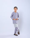 Bangsawan Baju Melayu Set Kids - SILVER