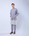 Bangsawan Baju Melayu Set Adults - SILVER