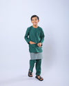 Bangsawan Baju Melayu Set Kids - EMERALD