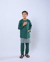 Bangsawan Baju Melayu Set Kids - EMERALD