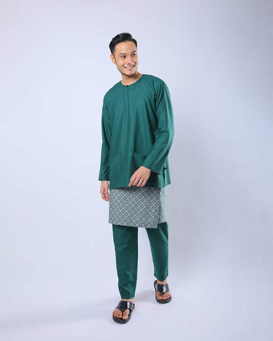 Bangsawan Baju Melayu Set Adults - EMERALD