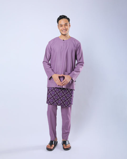 Bangsawan Baju Melayu Set Adults - PURPLE