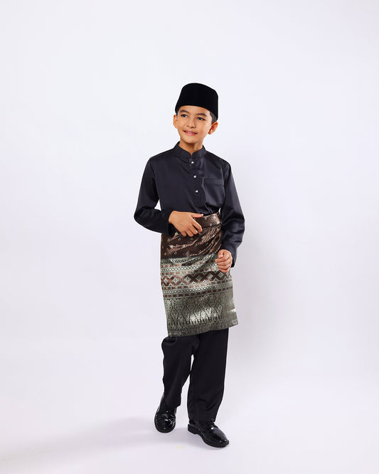 Mahkota Baju Melayu Set FS Kids - BLACK