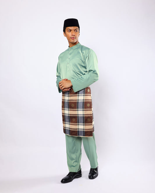 Mahkota Baju Melayu Set FS Adults - ALOE GREEN