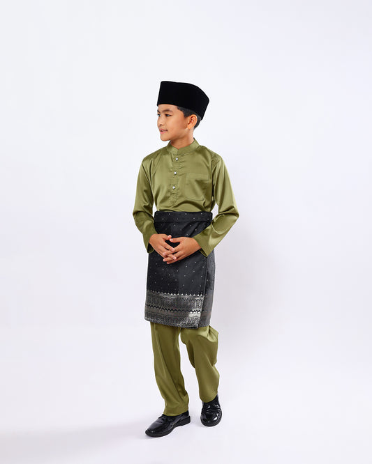 Mahkota Baju Melayu Set FS Kids - OLIVE