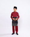 Mahkota Baju Melayu Set FS Kids - MAROON