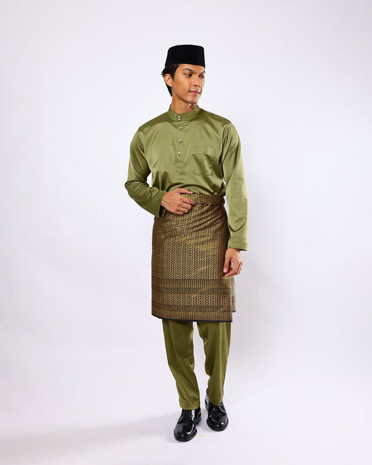 Mahkota Baju Melayu Set FS Adults - OLIVE