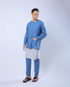 Bangsawan Baju Melayu Set Adults - TURQUOISE