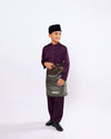 Mahkota Baju Melayu Set MS Kids - ROYAL PURPLE
