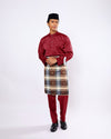 Mahkota Baju Melayu Set FS Adults - MAROON