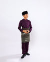 Mahkota Baju Melayu Set MS Kids - ROYAL PURPLE