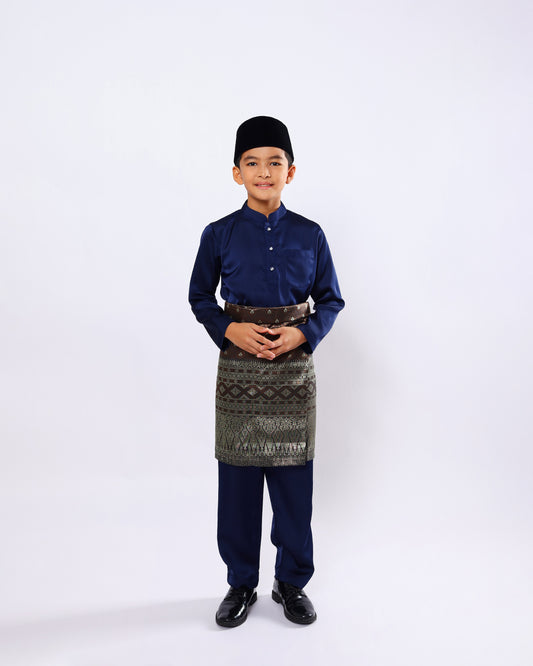 Mahkota Baju Melayu Set MS Kids - NAVY