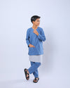 Bangsawan Baju Melayu Set Kids - TURQUOISE
