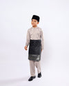 Mahkota Baju Melayu Set FS Kids - TAUPE